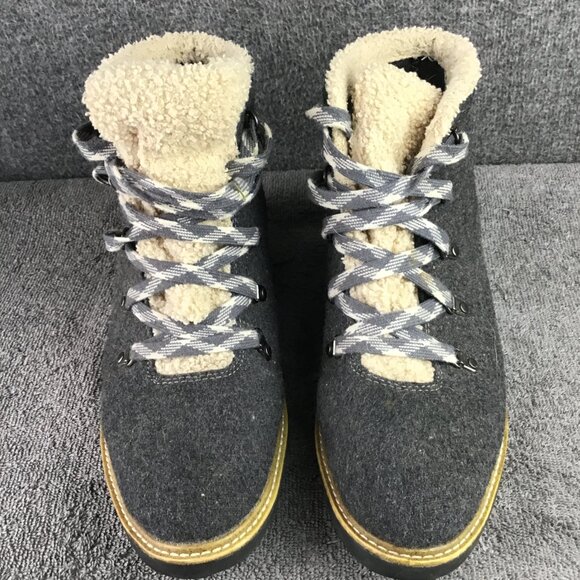 Dr. Scholl's Women's So Comfy Waterprooof Wedge Boot Bootie Charcoal Sz 8M - Picture 2 of 10